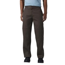 Dickies 남성용 루즈 핏 더블 니 트윌 워크 팬츠 작업 바지 블랙 31W x 32L