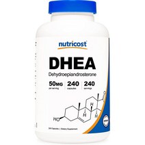 Nutricost Dhea 50mg 240 캡슐 - 글루텐 프리 콩 무료 비 GMO 보충제 240 count (팩 1)