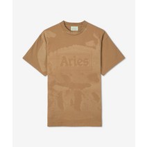 ARIES 공용 썬블리치드 메가 템플 반소매 티셔츠 - 카멜 / FTAR60007CML SUNBLEACHED MEGA TEMPLE SHORT SLEEVE T SHIRT