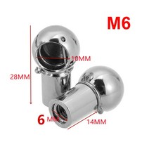 국산차수입차부품 2Pcs 유니버설 M6 M8 가스 스트럿로드 엔드 피팅 볼 핀 커넥터 조인트 밸브 스프링 홀더 자동차 부팅 전면 보닛 트렁크 홈, [01] M6 A
