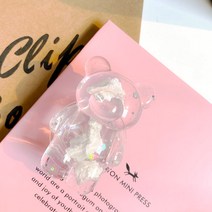 구름 홀로그램 곰돌이 그립톡 에폭시 스마트톡 아크릴 레진 입체, 1번