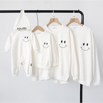 가족티 패밀리룩 돌촬영 기념일이벤트룩 띠숄 스마일 남여공용 맨투맨