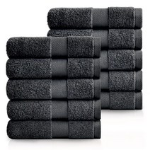 수건 동경 코마사 180g 호텔수건 라인보더, 10장 흑색