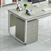 가구앤하우스 3단 책상 수납장 책상 서랍장, 3단 서랍장(샌드그레이)