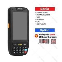 카드 포스기 POs 이지체크 단말기 신화포 4G 안드로이드 PDA POS 휴대용 단말기 재고 Honeywell 1D 2D QR, 04 2D Honey 3680_03 UK