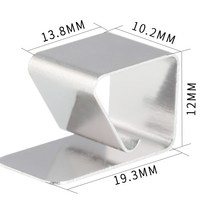 3D 프린팅 재료 3D 프린터 유리 가열 베드 클립 클램프 히트 베드 클립 스테인레스 스틸 울트라베이스 온상 베드 빌드 플랫폼 리테이너 램프, 03 6pcs
