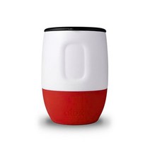 알렉스 스텐 보온보냉 텀블러 12온스, 바디(화이트)/슬리브(레드)