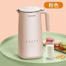 죽 영양식제조기 Joyoung 가정용 자동 두유 제조기 미니 벽에 필터 요리 다기능 차단기 500W, 02 분홍색_03 EU_01 220V