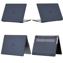 서피스독 12.4인치 microsoft surface laptop go 2( 릴리스)surface laptop go( )용 케이스 - 하드 쉘 코브의 보호용 스냅, 12.4 노트북 이동 2-1, 매트 블랙