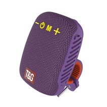 TWS 무선 스테레오 스피커 USB 충전식 확성기 블루투스 호환 서브우퍼 야외 사이클링 용품 500mAh, [04] Purple