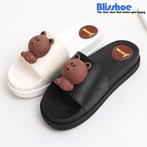 블리슈 나비아 슬리퍼 3cm 통굽슬리퍼 여성슬리퍼