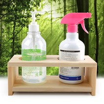 담은코리아 편백나무 친환경 손소독제 거치대 다용도 화분 받침대 2구용, 1개
