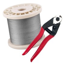 스텐 와이어로프 100M롤+와이어커터 컷팅기 세트 와이어 0.8~6mm 절단기 얇은 굵은 와이어줄 빨래줄, 스텐 와이어100M 4.0mm+컷팅기
