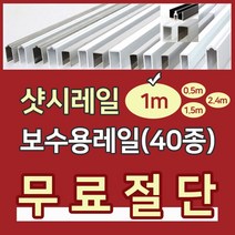 샷시레일(1M) 샤시레일 깨진샷시레일보수 고장난샤시레일수리 샷시로라 롤러샤시로라 샷시롤러 샤시레일 교체 셀프보수 창문, R알루미늄특판레일, 1개