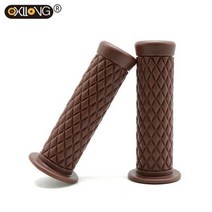 오토바이 레트로 고무 클래식 미끄럼 방지 핸들 바 유니버설 빈티지 모토 카페 레이서 그립