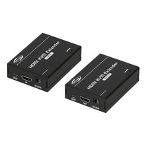 (강원전자 NETmate 국산 HDMI 리피터 송수신기 세트 NM-QMS3305 (최대150M/RJ-45 강원전자/국산/송수신기/세트/최대/리피터, 1