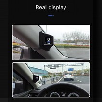 GPS HUD 다기능 HUD 가제트 RPM 터보 오일 압력 수온 GPS 속도계 OBDII 자동차 모델용 게이지, 한개옵션0