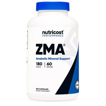 뉴트리코스트 ZMA 아나볼릭 미네랄 서포트 180정 Nutricost ZMA 사은품 증정