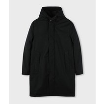 PANICALE 히든 스냅 후드 다운 점퍼 블랙 M-HCJP58