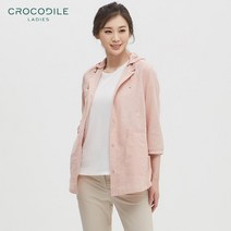 [크로커다일레이디] 면마혼방 후드 버튼업 점퍼