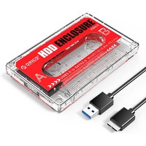 오리코 2.5인치 USB3.0 마이크로-B 테이프 하드케이스 2580U3-CR