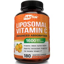 뉴트리플레어 리포조말 비타민C 1600mg 180캡슐