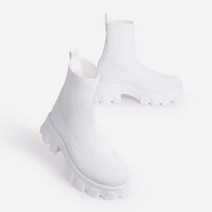 여성 롱부츠 코디 하체 통통 통넓은 빅사이즈 부츠 하체 비만 키작녀 굽없는 가을 겨울 커플 양말 신발 두꺼운 밑창 캐주얼 대형 그물 레드 니트 짧은 botas de mujer
