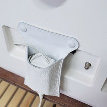 스네프 LG룸앤티비 케이블정리 가죽가방 리모컨아답터, SOL_9612티비케이블정리 화이트
