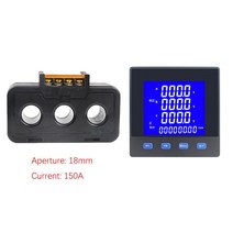 다기능 파워 미터 삼상 LCD 디스플레이 3P3W RS485 통신 96*96 전원 AC220V 40 ~ 65Hz, 05 150A