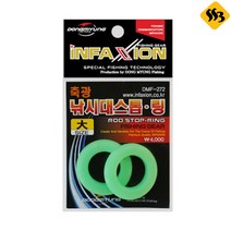 자바낚시 동명인팩션 축광 낚시대스톱 링 민물낚시, 검정 小(소)