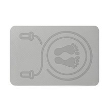 실내자전거매트 점프 로프 매트 미끄럼 방지 TPE 줄넘기 충격 흡수 패드 운동 피트니스 홈 체육관 액세서리 40x60cm 6-10mm, [03] thickness 10mm, [02] Gray