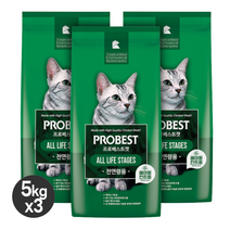 프로베스트 캣 5kg x 3개 15kg 고양이 사료