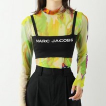 마크 제이콥스 MARC JACOBS 레이디스 여성용 스트레치 로고 탑 블랙 N630M01PF21