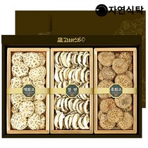 자연식탁 산지직송 국산 참나무 원목 말린 표고버섯 명절 선물세트[자연3호] 440g(부직포가방+택배박스)