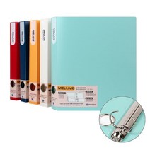 A4 3공 삼공 바인더 3cm D링 디링 서류 문서 유색 컬러 파일 화일 pp 바인더, 적색