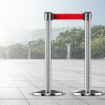 펜스 휀스 이동식 가림막 안전 접이식 차단봉 난간대 산업용 격리 벨트 대기열 가드, 06.파란색 2m