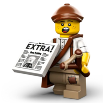 레고 미니피규어 미니피겨 시즌 24 12번 신문팔이 소년 71037