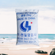 중국산 정제염 99% 25kg, 40개
