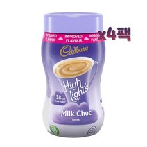 Cadbury 캐드버리 핫초코 밀크초콜렛 220g x4팩