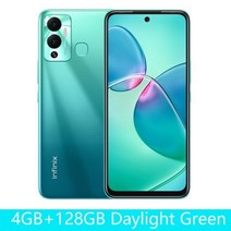 인피닉스 핫 12 플레이 스마트폰 배터리 6.82 인치 HD 디스플레이 헬리오 G35 13MP AI 듀얼 후면 카메라 안드로이드 11 4GB 64GB 6000mAh 576230, black case 576230, 4g128g Green, 블랙