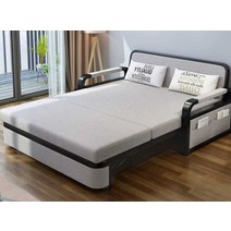 수납 다목적 접이식 베드 다용도 가능한 매트리스, 1m  + 5cm 스폰지 + 2cm 라텍스 1.5미터