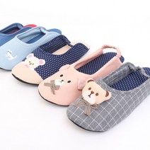 유치원 선생님 덧신/실내화/거실화/슬리퍼/교사/어린이집/층간소음방지, 12 성인덧신 삐삐 그레이