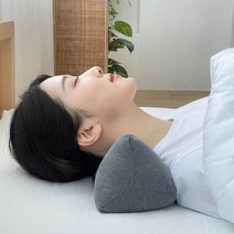 누아베개 경추목베개 수건 원형 거북목 일자목, 피그먼트 화이트(기본사이즈), 편백큐브, 1개