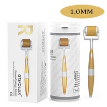 뷰티디바이스 ZGTS 192 피부 롤러 마이크로 바늘 얼굴 관리 탈모 처리를 위한 티타늄 Mezoroller Microneed, 05 1.0MM