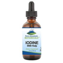 Pure Mountain Botanicals Kelp 액상 요오드 켈프 해외, 4개