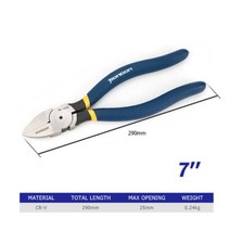 5 6 7 인치 대각선 커팅 플라이어 와이어 스트리핑 도구 사이드 커터 케이블 버 니퍼 전기기사 DIY 수리 수공구, 03 7inch