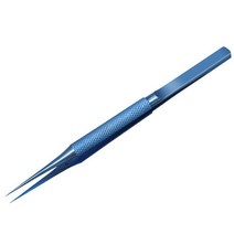 속눈썹집게 왁싱 트위저 핀셋 족집게 쪽집게 핀셋 전문 유지 보수 도구 0.15mm 가장자리 정밀 지문 티타늄, 03 lue Stright