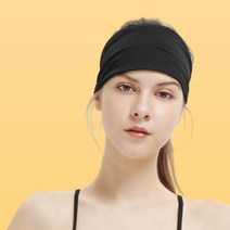 요가 러닝 필라테스 사이클 머리 고정 반다나 땀흡수 스포츠 헤어밴드 동호회 크루, 화이트