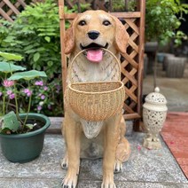 대형 개모형 골든 리트리버 강아지 모형 소품 인형, 골든 리트리버 B--70cm 높이