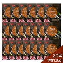 [하영이네] [수제떡갈비] 전주 맛집 매콤 수제 떡갈비 (120g x 20팩), 상세 설명 참조